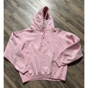 Vtg Florida Sweatshirt Hoodie XL Pink Hooded Tourist Destination Embroidered
